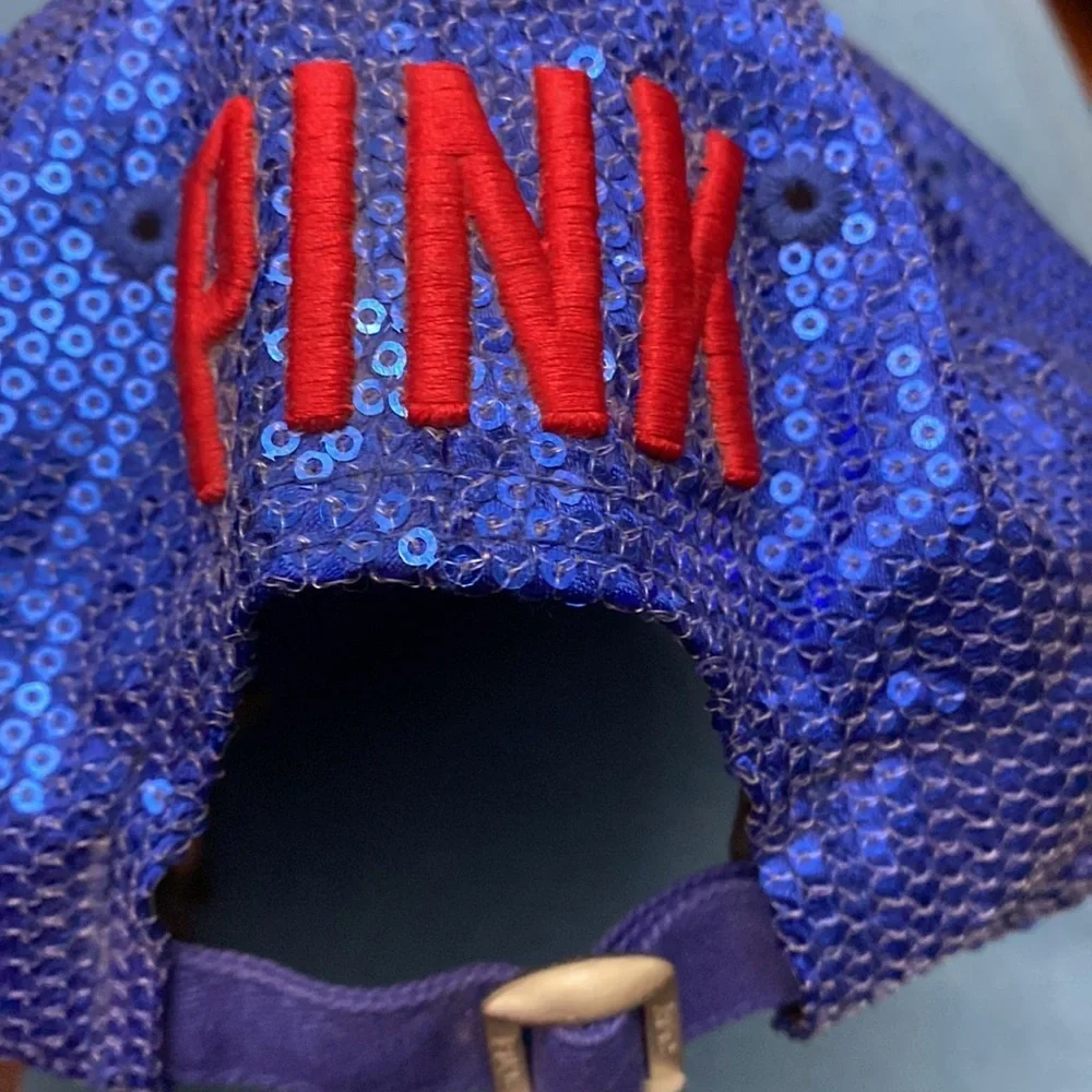 Texas Rangers Victoria’s Secret PINK Sequin Sequence Bling Sparkle Baseball Cap